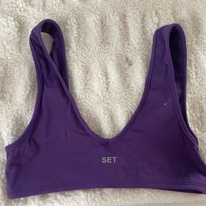 Set Active / Never worn/ Size Small/ Sportbody Sports bra in Purple